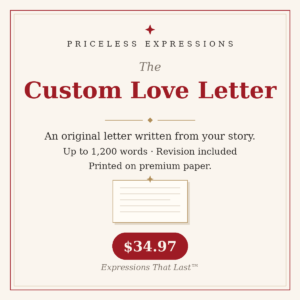 custom love letter
